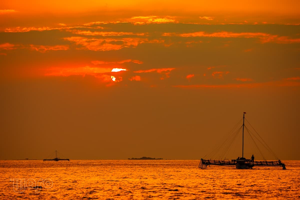 Sunset boat trip on Pemuteran Bay, North West Bali