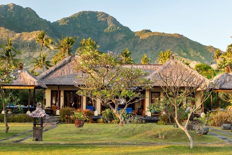 Beachfront partner resort in Pemuteran Bay, Karang Divers' dive base