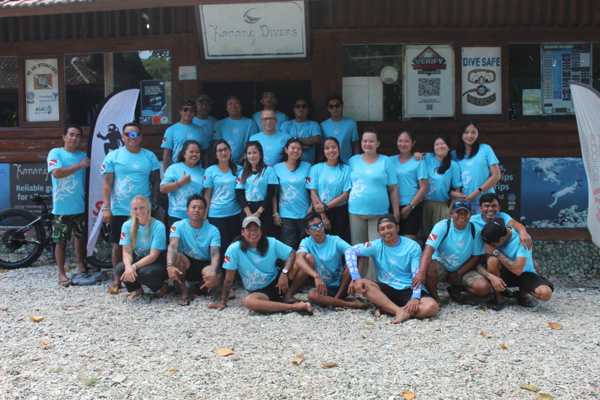 The Karang Divers team in Pemuteran, North-West Bali